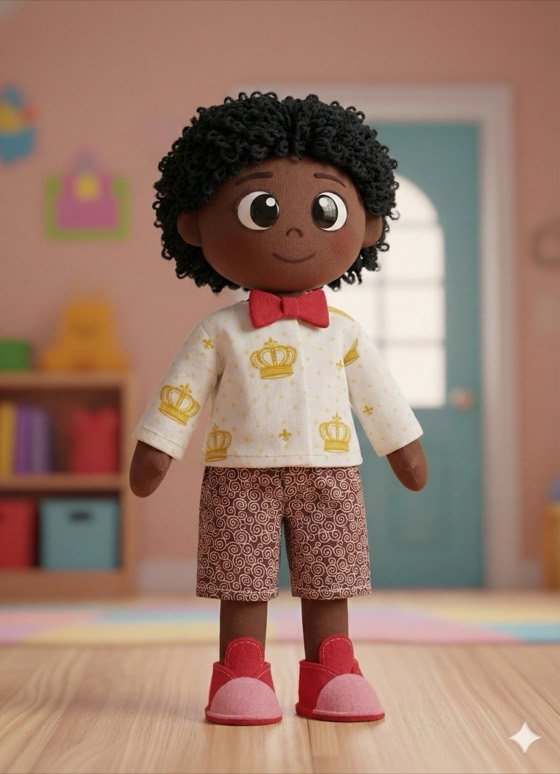 Théo, boneco de cabelo escuro